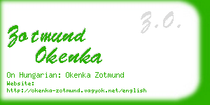 zotmund okenka business card